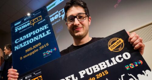 Luca Perri, vincitore FameLab 2015