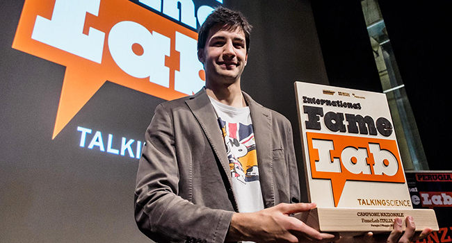 Marco Ferrigo, vincitore FameLab 2014