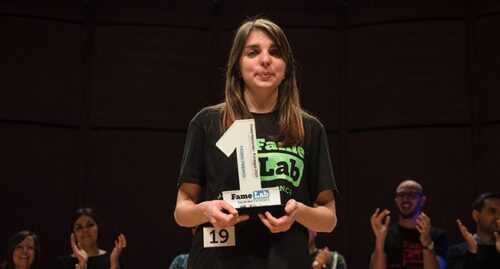 Veronica Grieco vincitrice FAMELAB 2019