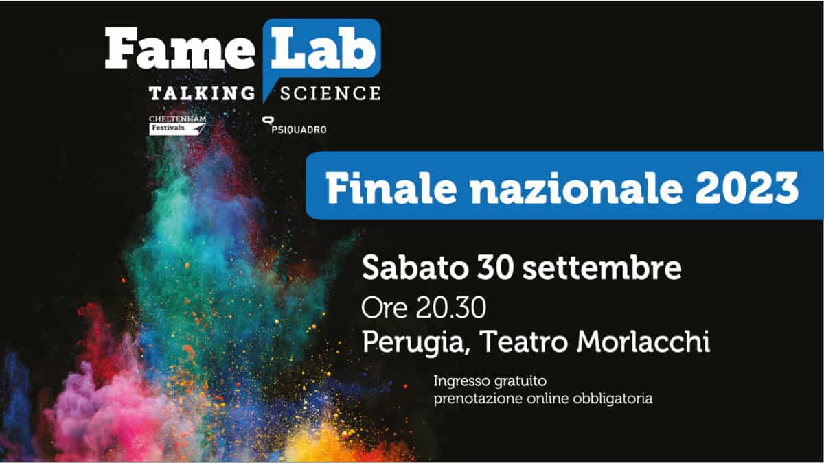 Copertina Finale FameLab 2023 a Perugia